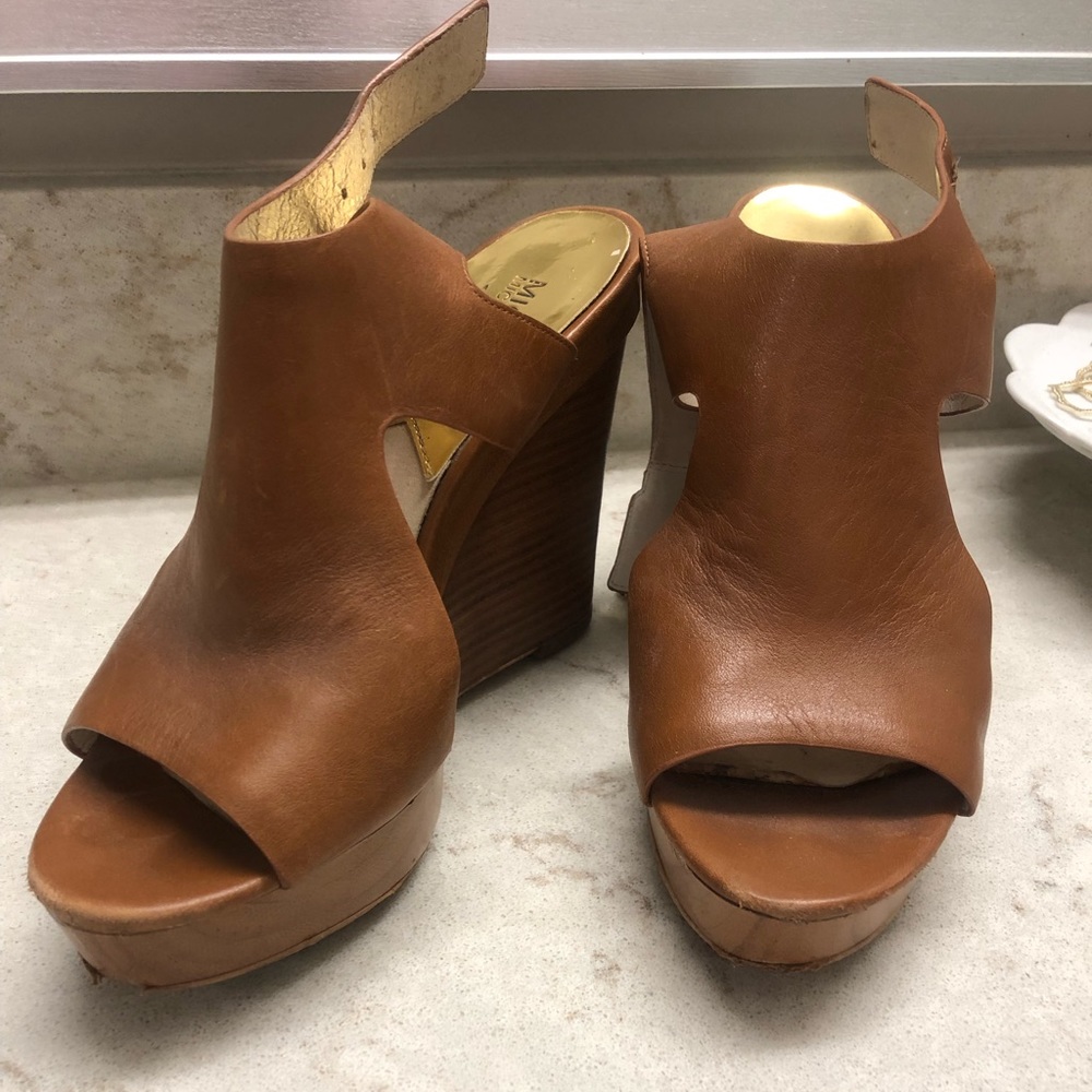 Michael Kors brown wedges